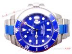 Upgraded Version Extra Large Blue dial blue ceramic bezel Replica Rolex Submariner Watch 42mm